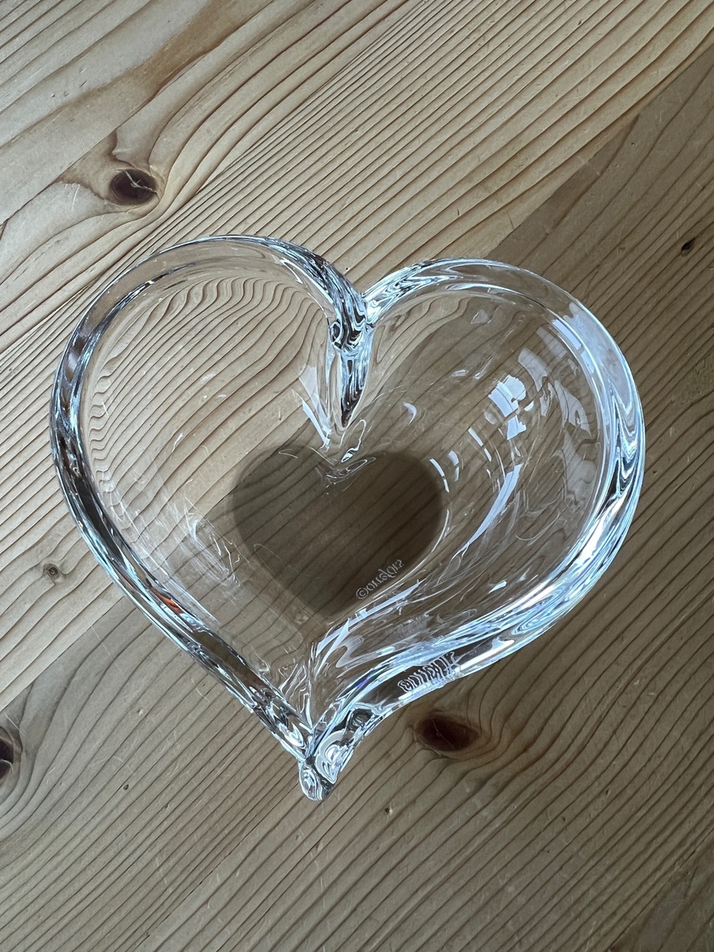 Orrefors Crystal Heart Bowl 🤍